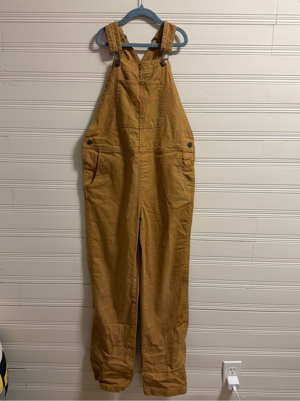 L.L.Bean Boys Camel Utility Overalls Workwear Dungarees Size 12